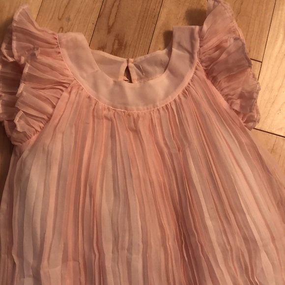 Silk Pleated Lt.Pink Girls Dress Size 4T